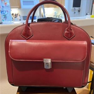 Leather computer/briefcase